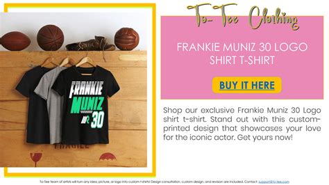 Frankie Muniz 30 Logo shirt t-shirt by To-Tee Clothing - Issuu