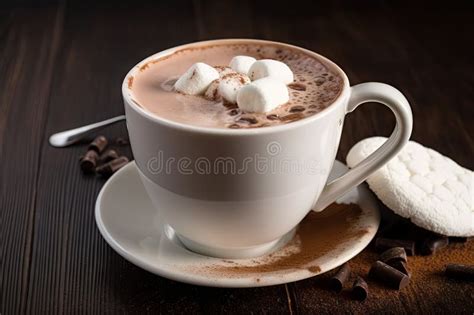 Hot Chocolate And Cocoa Mug Filled With Creamy Indulgent Hot