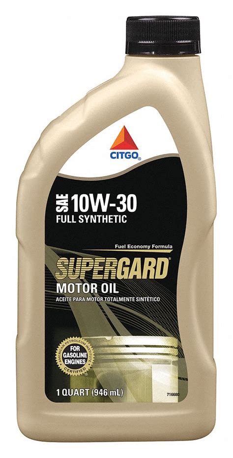 Citgo Supergard Full Synthetic Motor Oil 10w30 1 Qt