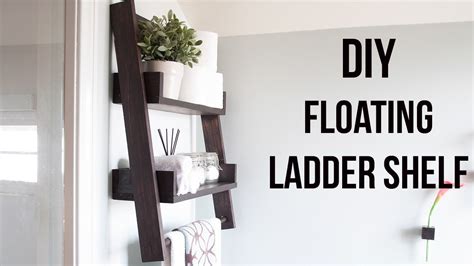 Leaning Bathroom Ladder Shelf DIY – Everything Bathroom