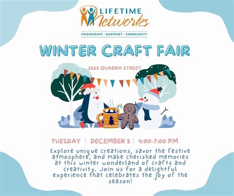 Winter Craft Fair Lifetime Networks December 6 2023