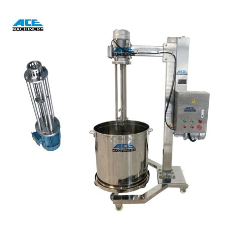 Lifting High Shear Mixer Fruit Juice Homogenizer Dairy Milk Homogenizer