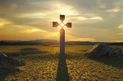 Premium Photo Christian Cross In Nature