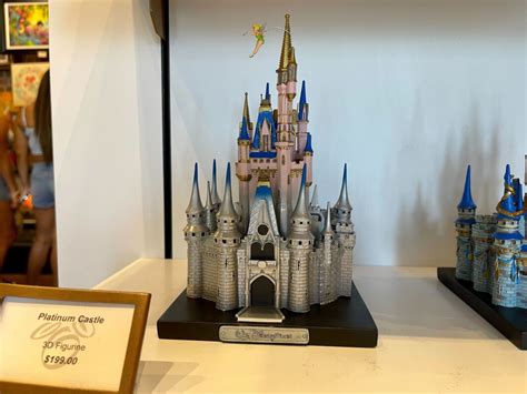 Disney100 Platinum Cinderella Castle Figurine Available At Walt Disney