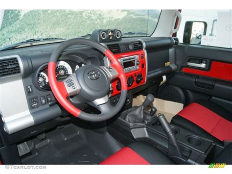 Dark Charcoal/Red Interior 2012 Toyota FJ Cruiser Trail Teams Special Edition 4WD Photo ...