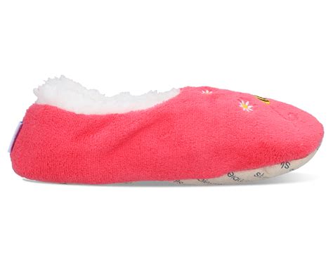 Slumbies Womens Queen Bee Simply Pairables Slippers Pink Catch