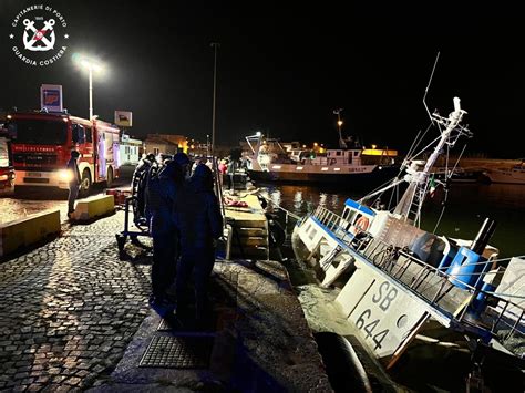 PESCHERECCIO AFFONDA NEL PORTO DI SAN BENEDETTO DEL TRONTO AlMablog News