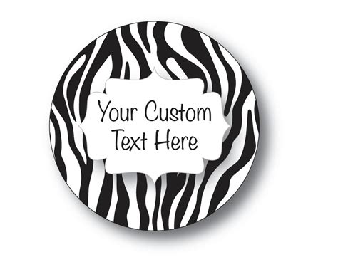 Custom Zebra Stickers Zebra Labels Safari-themed Sticker | Etsy