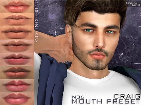 Magichand S Patreon Craig Mouth Preset N The Sims Skin Sims