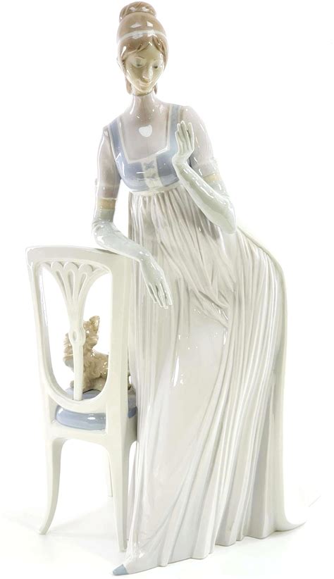 Lot Vintage Lladro Lady Empire Porcelain Figurine