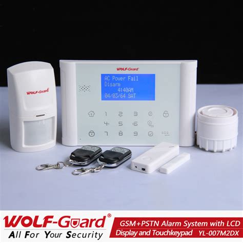 GSM PSTN Dual Network Alarm Security System With Menu Instruction