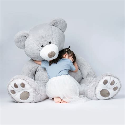 Hugfun Oso De Peluche Gigante De 134cm Color Gris Costco México