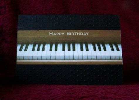 Pop Up Card With Piano Keyboard