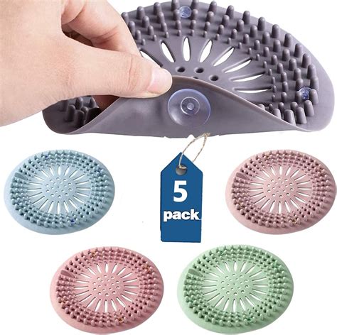 Drain Hair Catcher Durable Silicone Hair Trap With Suction