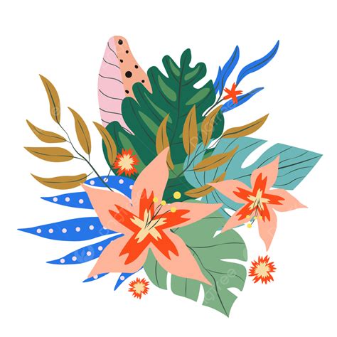 Tropical Flower Vector Tropical Flower Plant Png And Vector With