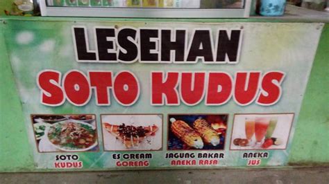 Menu At Lesehan Soto Kudus Restaurant Indonesia