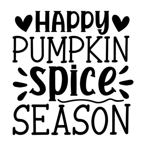 Feliz Temporada De Especias De Calabaza Svg Vector Premium