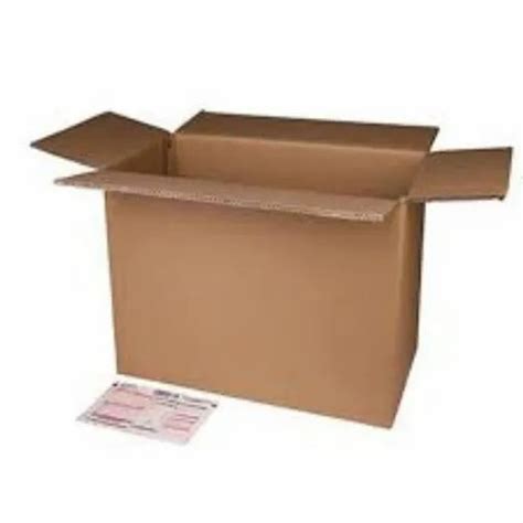 Plain Square Brown Corrugated Packaging Box Weight Holding Capacity Kg