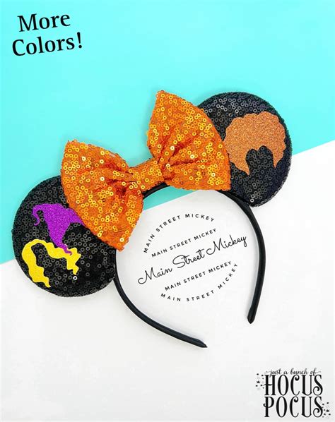 Minnie Mouse Hocus Pocus Ears Mickey Ear Disney Villians Witch Ear