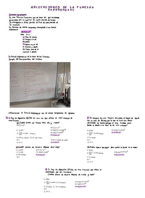 Aplicaciones de la Función Exponencial Sandra Cruz uDocz