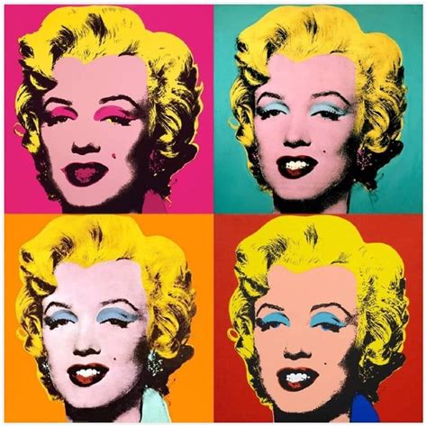 Pintura al óleo Andy Warhol Marilyn Díptico Póster de la pared del arte ...