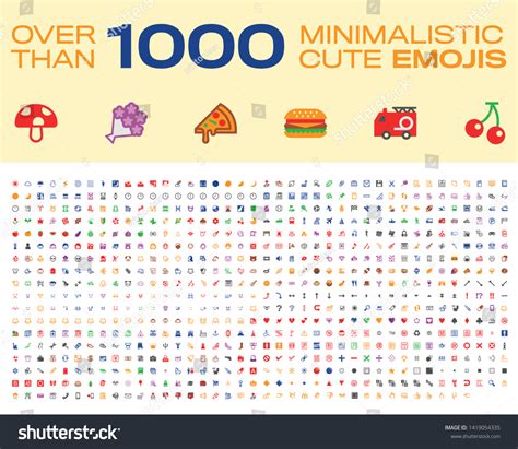 Emoji Set Over Than 1000 Emoticons Stock Vector (Royalty Free ...