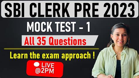 Sbi Clerk Mock Test All Questions Learn The Exam Approach