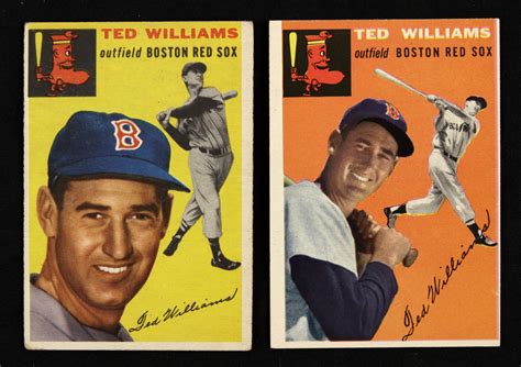 Lot Detail Ted Williams Boston Red Sox Topps Card