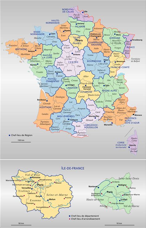 Carte De France Des R Gions Et D Partements Altoservices