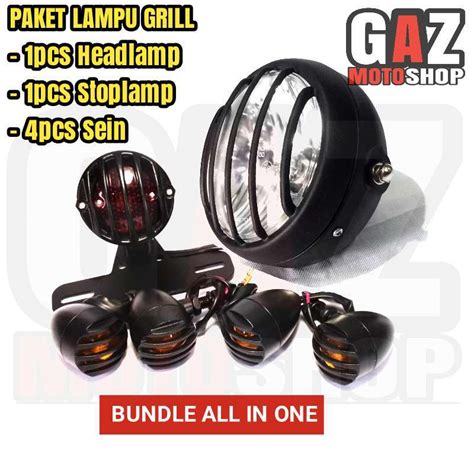 Jual Paket Lampu Japstyle Grill Headlamp Stoplamp Sein Sen Tralis Lampu