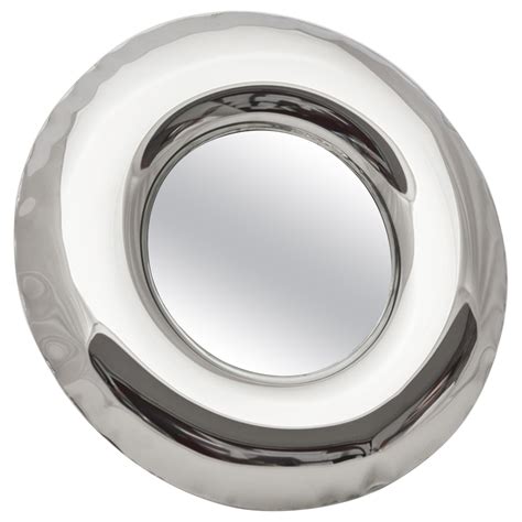 Polished Stainless Steel Mirror For Sale At 1stDibs