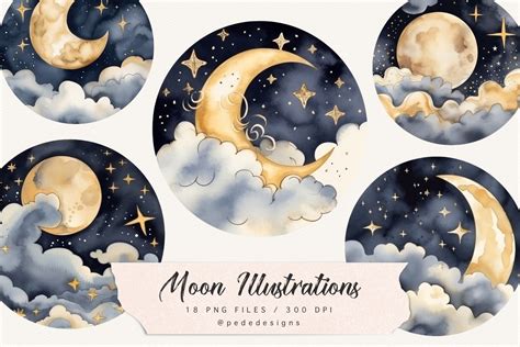 Moon In The Sky Clipart Images