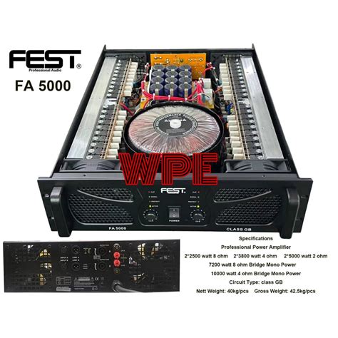 Jual Power Amplifier Fest Fa5000 Fest Fa 5000 Original Class GB