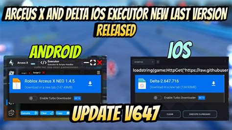 NEW ARCEUS X AND DELTA IOS EXECUTOR NEW LASTEST VERSION V647 REALISED