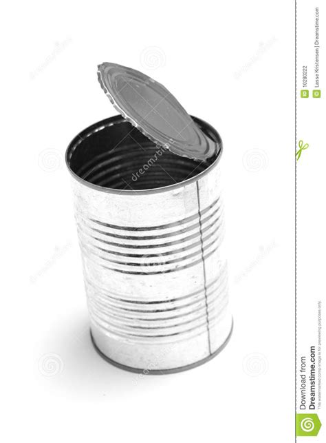 Empty Tin Can Stock Photo Image Of Cylinder Macro Close 10280222