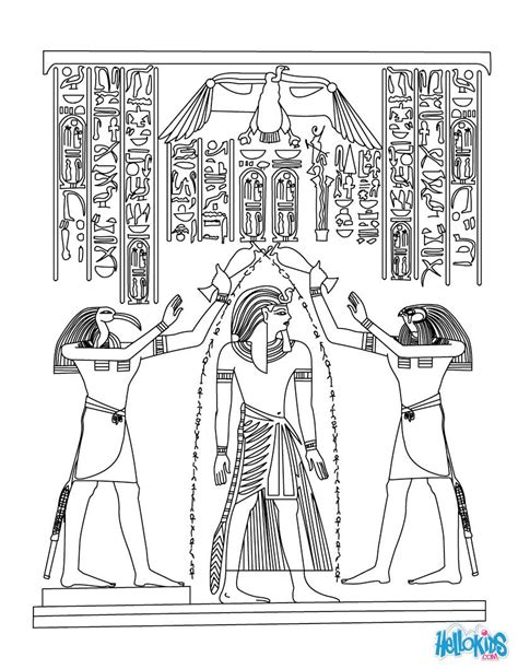 Egyptian Art Coloring Pages