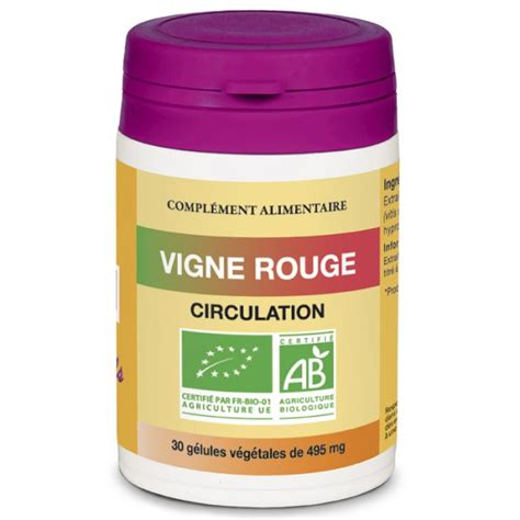 Vigne Rouge Bio En G Lule Circulation Sanguine Professionnels