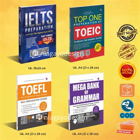 Jual Buku Bahasa Inggris Toefl Self Preparation Cource Mega Bank Of