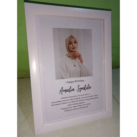 Jual Kado Ulang Tahun Wisuda Anniversary Pernikahan Bingkai Foto Ukuran