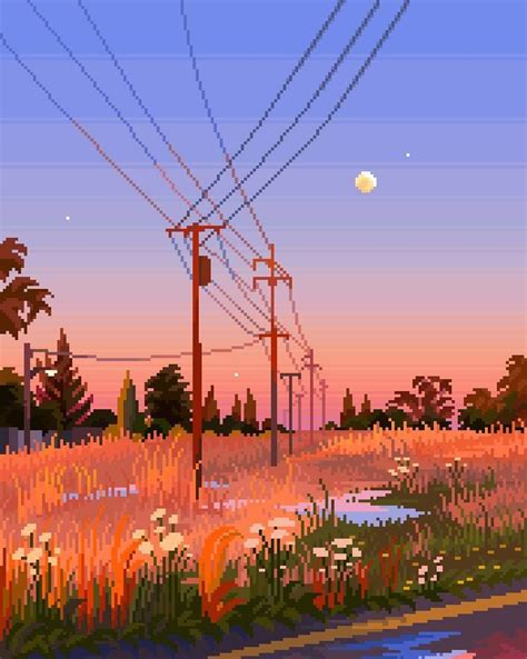 Pixel Art Landscape Anime Pixel Art Pixel Art