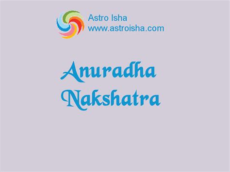 Anuradha Nakshatra