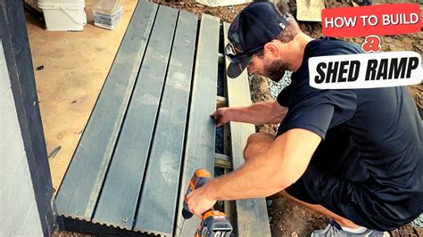 How To Build A Simple Shed Ramp Step By Step Youtube