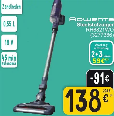 Rowenta Steelstofzuiger RH6821WO Promotie Bij Cora