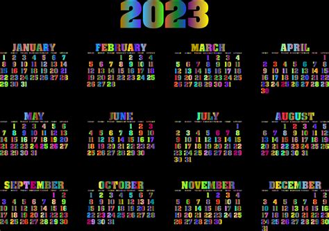 Download Calendar, Date, 2023. Royalty-Free Vector Graphic - Pixabay