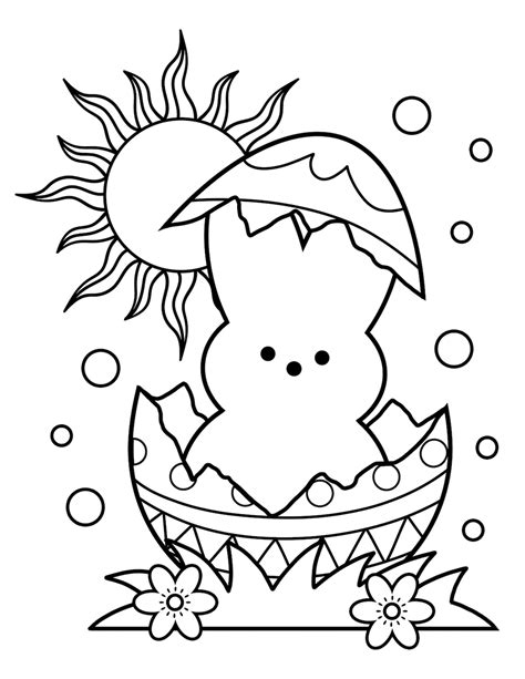 Printable Easter Bundle Coloring Pages Peeps Coloring Pages Etsy