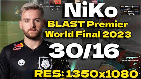 CS2 POV G2 NiKo 30 16 Vs FaZe Nuke BLAST Premier World Final 2023