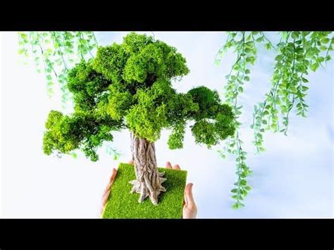 Diy How To Make Simple Diorama Clay Tree Diorama Model Modeling Craft