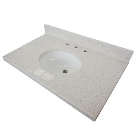 Kingston Brass White Quartz 30-inch Vanity top with Undermount Sink - Walmart.com - Walmart.com