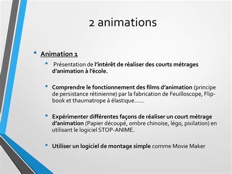 Réaliser un court métrage danimation ppt télécharger