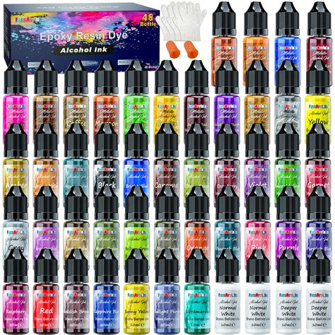 Buy Fansarriche Alcohol Ink Set 48 Vivid Colours Alcohol Based Ink